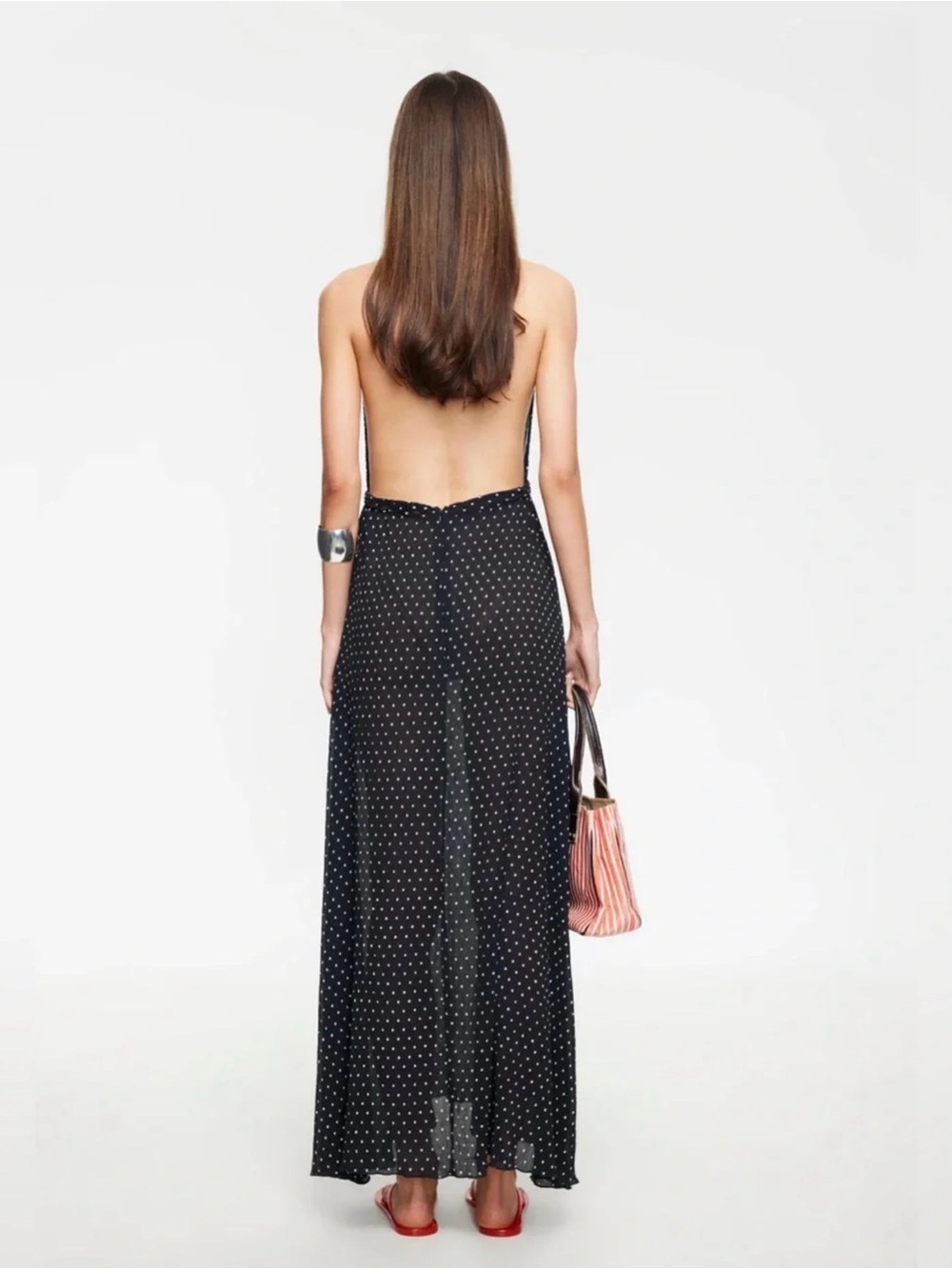 Lioness District Maxi Dress | Onyx Polka - Picture 4 of 6